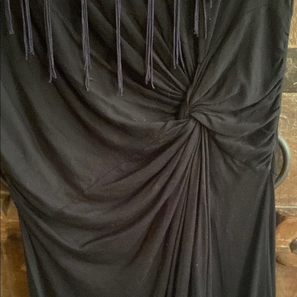 Desigual Shawl with fringe Neckline Midi Dress - Picture 15 of 15